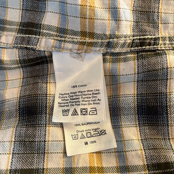 Eddie Bauer Relaxed Fit Plaid Long Sleeve Button Up Shirt Size Large Men’s - Picture 7 of 7